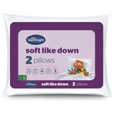 Silentnight soft like down pillow 2-pack (British brand)
