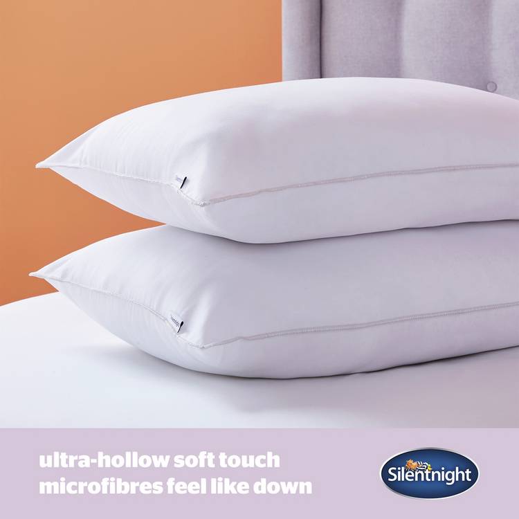 Silentnight soft like down pillow 2-pack (British brand)