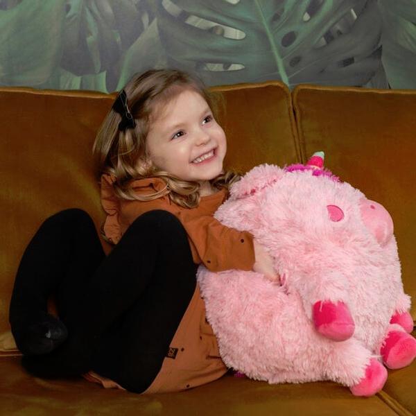 Cozy Noxxiez unicorn plush hand warmer cushion (British brand)