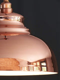 Copper Dixon pendant lamp shade easy fit 29cm, imported from the UK