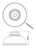 Copper Dixon pendant lamp shade easy fit 29cm, imported from the UK