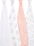 Aden & Anais Pink Essentials Muslin Blankets 4 Pack