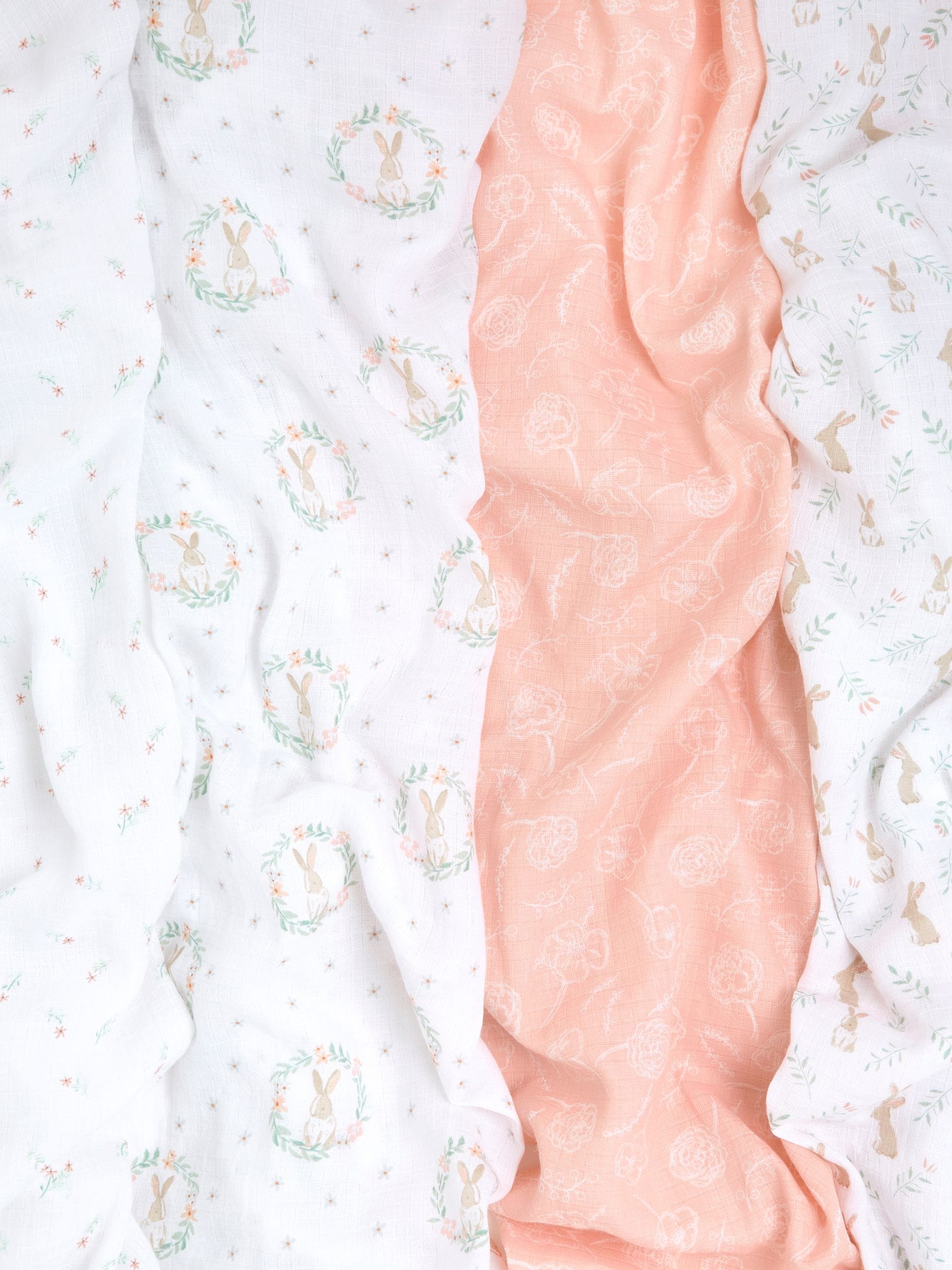 Aden & Anais Pink Essentials Muslin Blankets 4 Pack