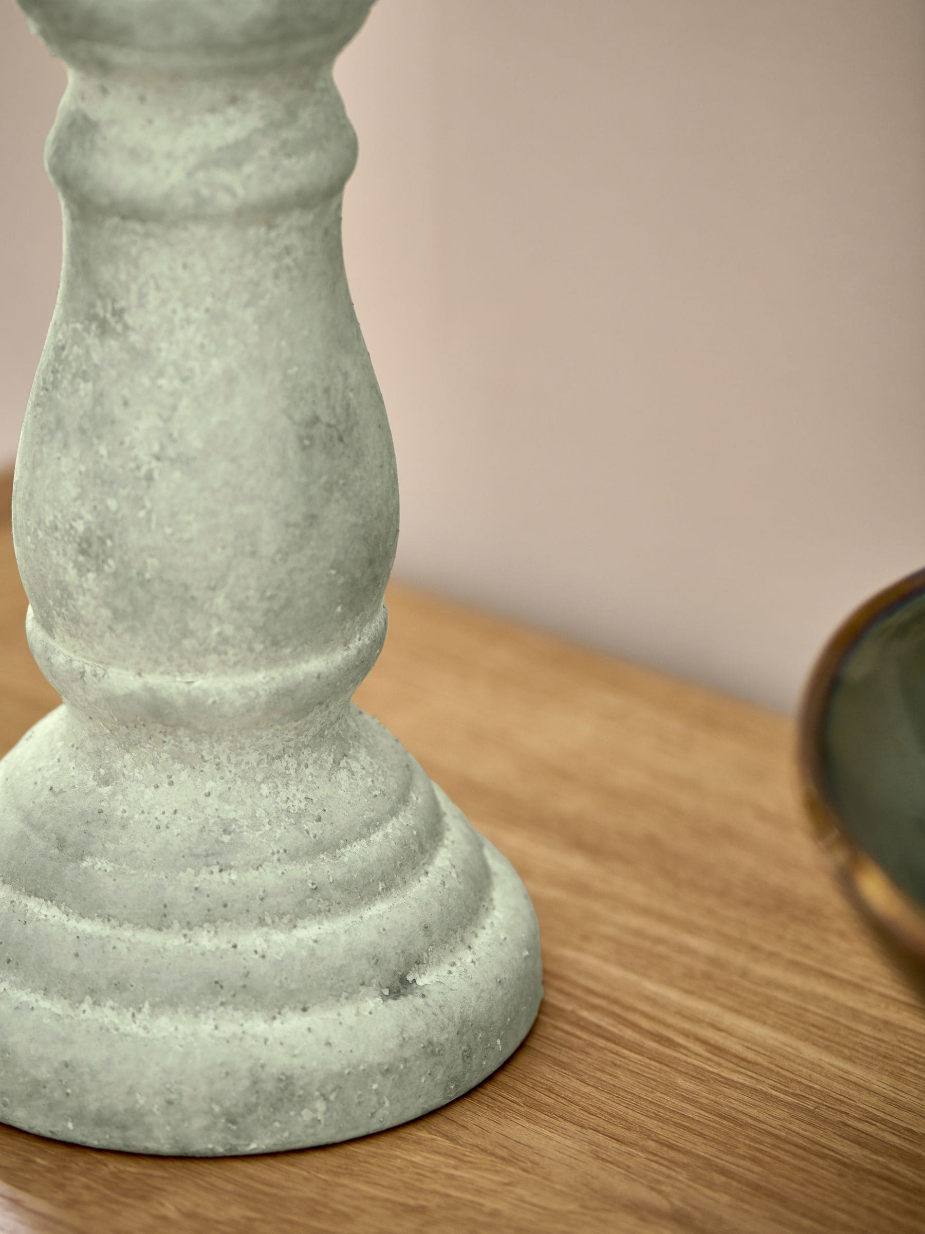 Lydford natural pillar candle holder, imported from the UK