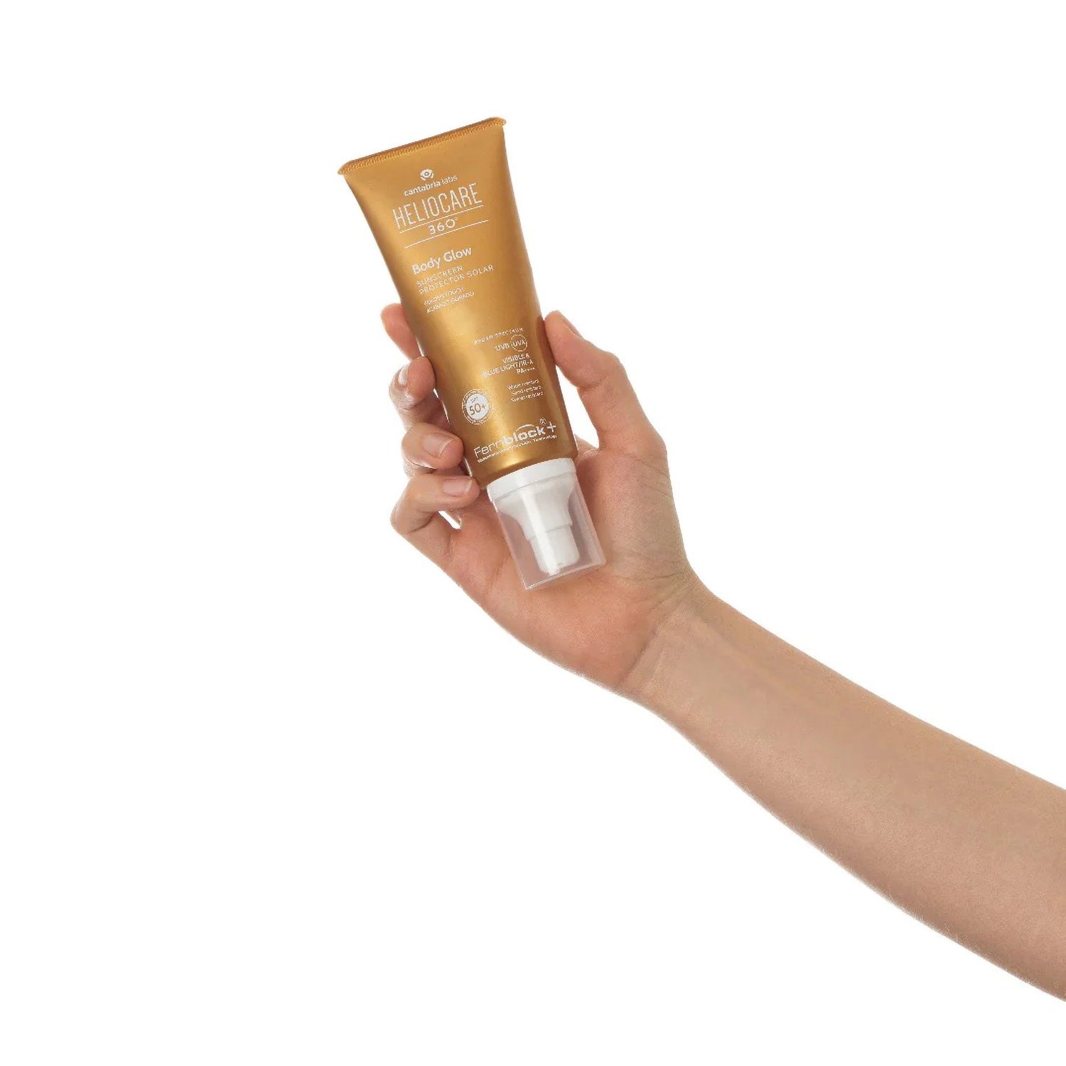 Heliocare sunscreen 360 Body Glow SPF50+ 100ml, imported from the UK
