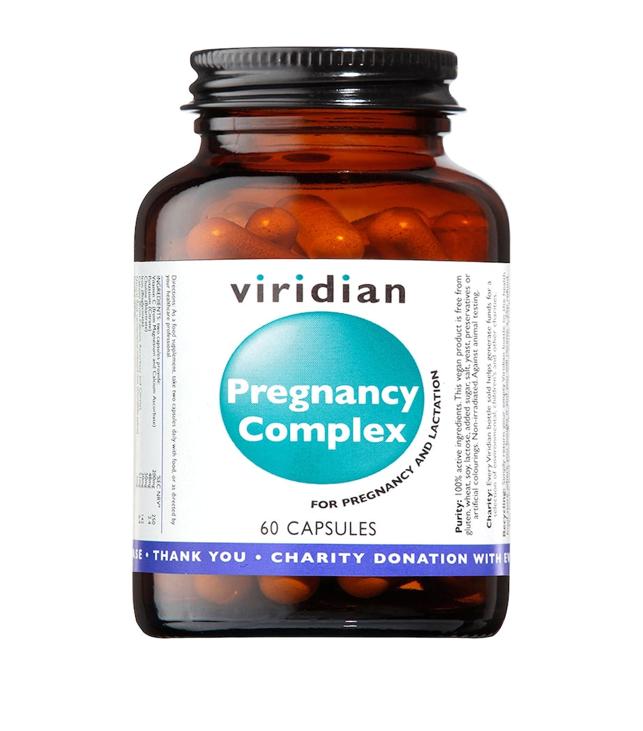 Viridian Pregnancy Complex prenatal vitamin supplement 60 capsules (British brand)