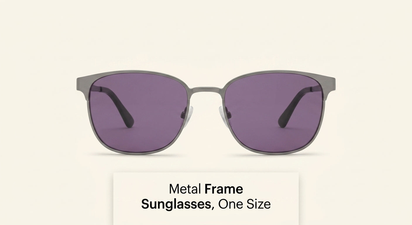 Prada A60S rectangle metal sunglasses with tinted lenses (British brand)