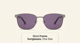 Prada A60S rectangle metal sunglasses with tinted lenses (British brand)