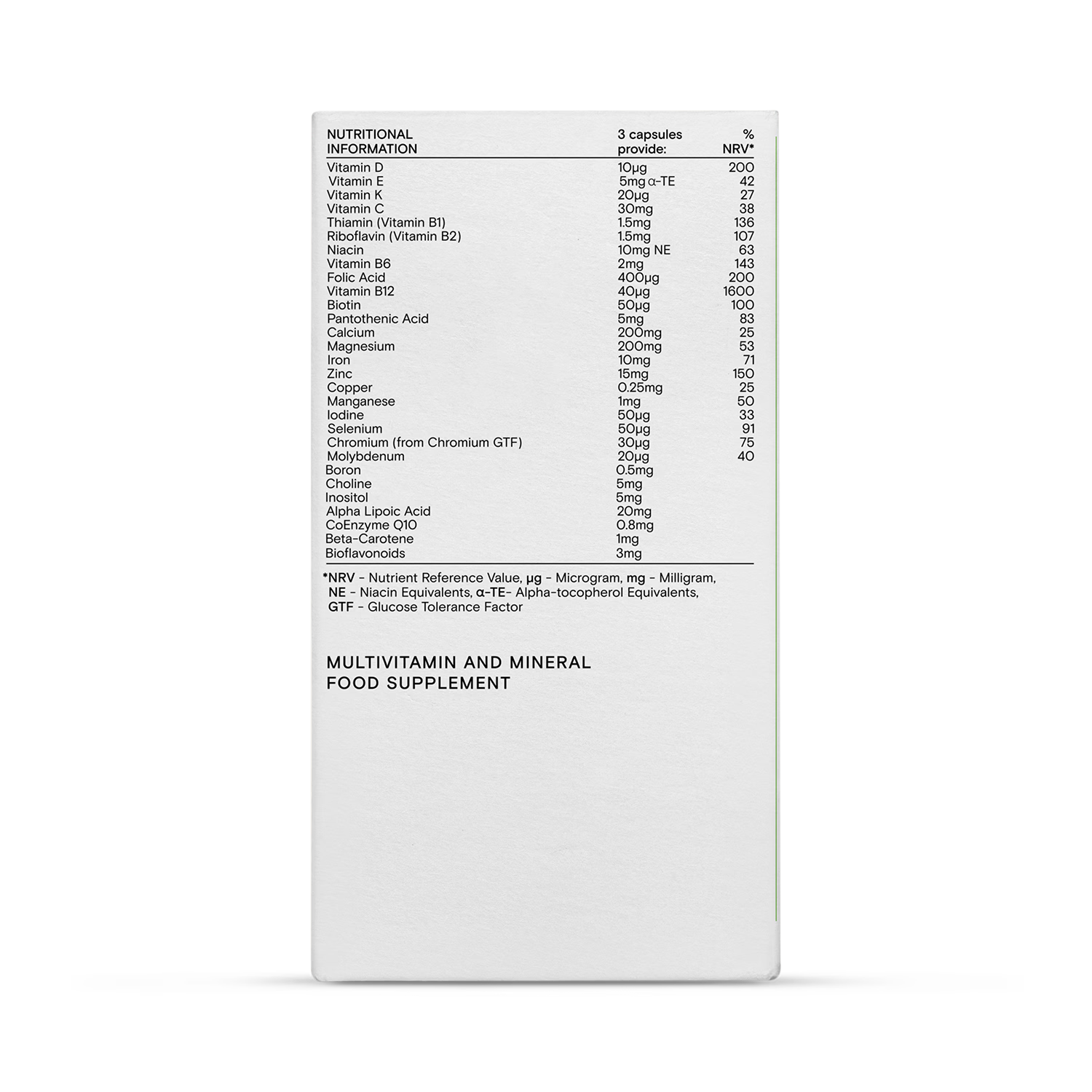 Wild Nutrition pregnancy multi vitamin capsules 90 (British brand)