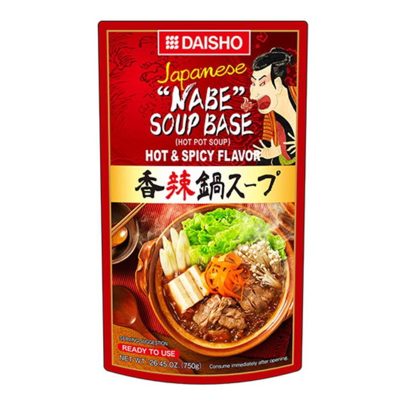 Daisho hot and spicy nabe soup base, imported from the UK