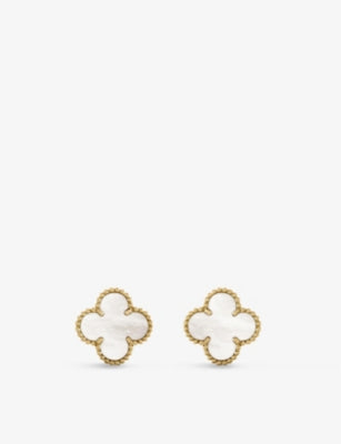 Van Cleef & Arpels Alhambra mother-of-pearl earrings - British product