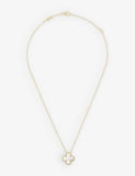 Van Cleef & Arpels Alhambra gold and mother-of-pearl pendant 42cm, UK version