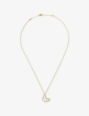 Van Cleef & Arpels Sweet Butterflies gold pendant necklace, UK version