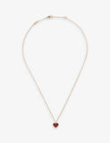 Van Cleef & Arpels Sweet Alhambra pink gold carnelian necklace, UK version