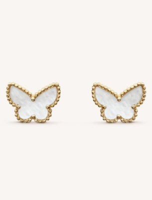 Van Cleef & Arpels Sweet Butterflies stud earrings 18ct - British product