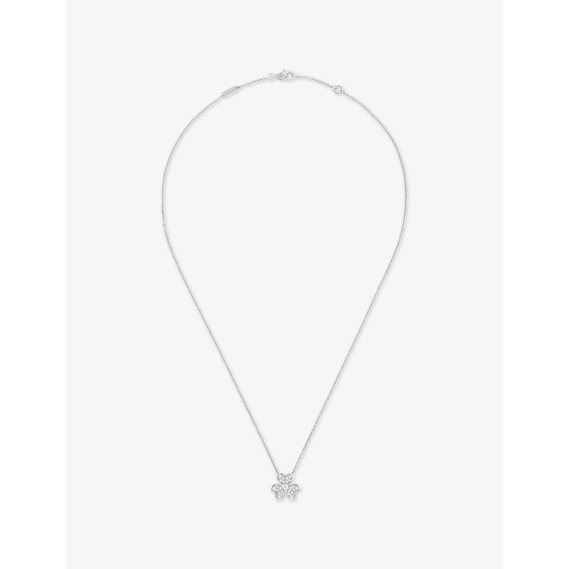 Van Cleef Arpels Frivole Mini diamond necklace 18ct white gold (British brand)