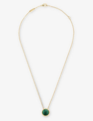 Van Cleef & Arpels necklace yellow-gold malachite chain 42cm - British product