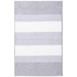 M&S Bobble Striped Bath Mat Silver Grey GOODS M&S   