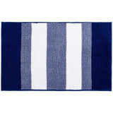 M&S Bobble Striped Bath Mat Navy GOODS M&S   