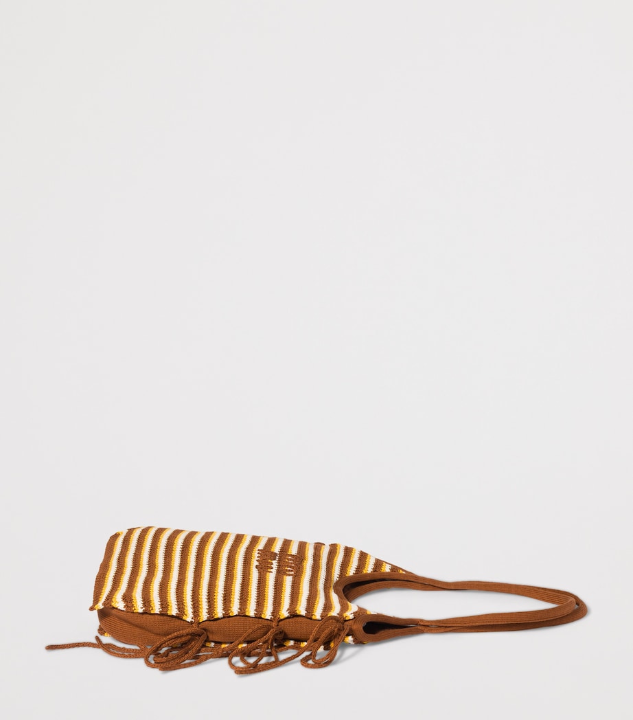 Miu Miu heklet Ivy tote bag stripe design - UK-versjon