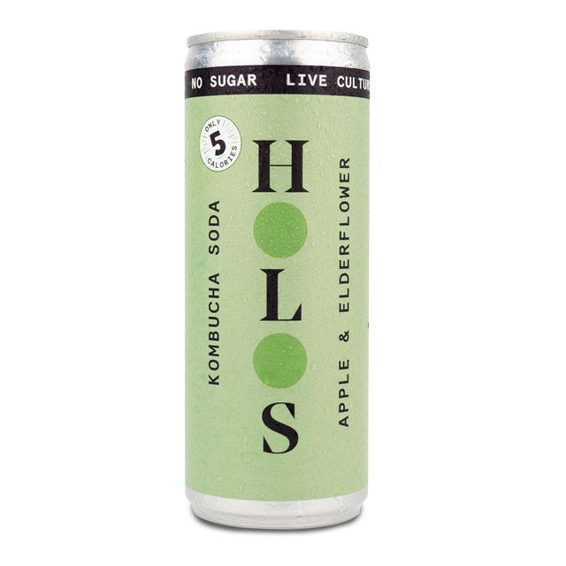 HOLOS Kombucha Soda Apple & Elderflower   250ml GOODS M&S   