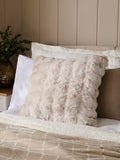 Charcoal Grey Aspen Faux Fur Cushion 59 x 59cm