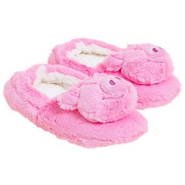 M&S Kids Percy Pig Slippers Size 6-13 Pink