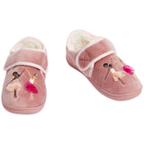 M&S Kids Ballerina Riptape Slippers Size 6-12 Pink GOODS M&S   