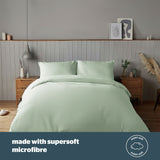 Silentnight Supersoft Sage Green Duvet Set - Double