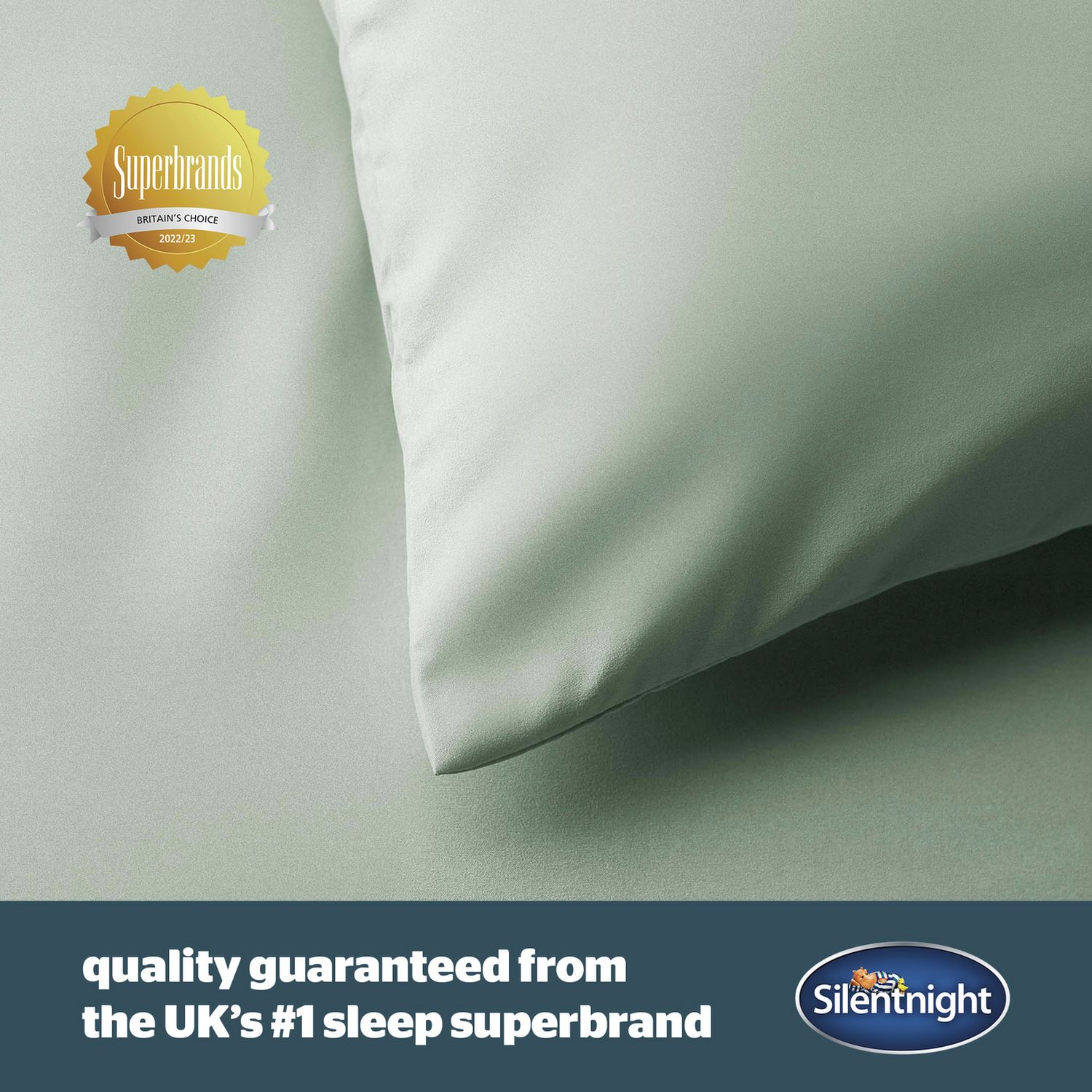 Silentnight Supersoft Sage Green Duvet Set - Double