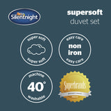 Silentnight Supersoft Sage Green Duvet Set - Double