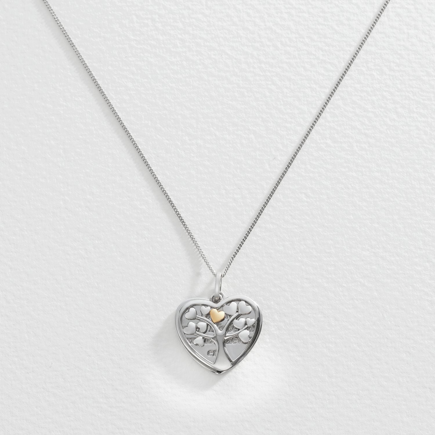 Moon & Back silver tree of life necklace 18 inch, imported from the UK