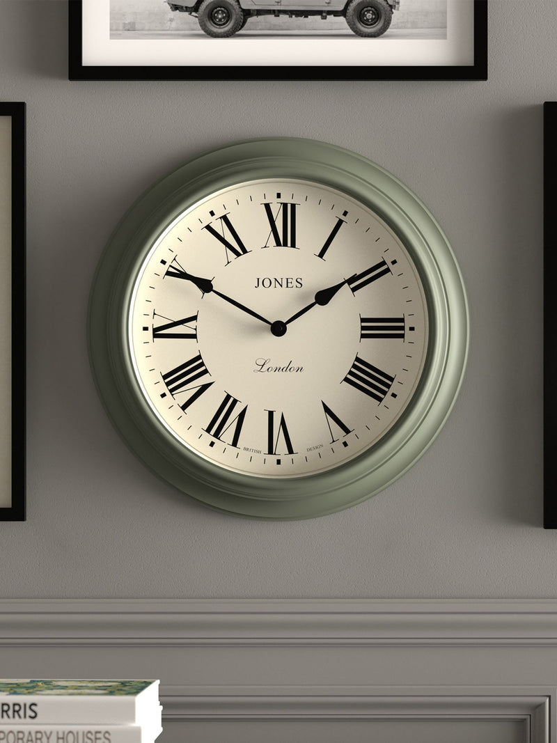 Jones Clocks Green Supper Club Wall Clock 40cm