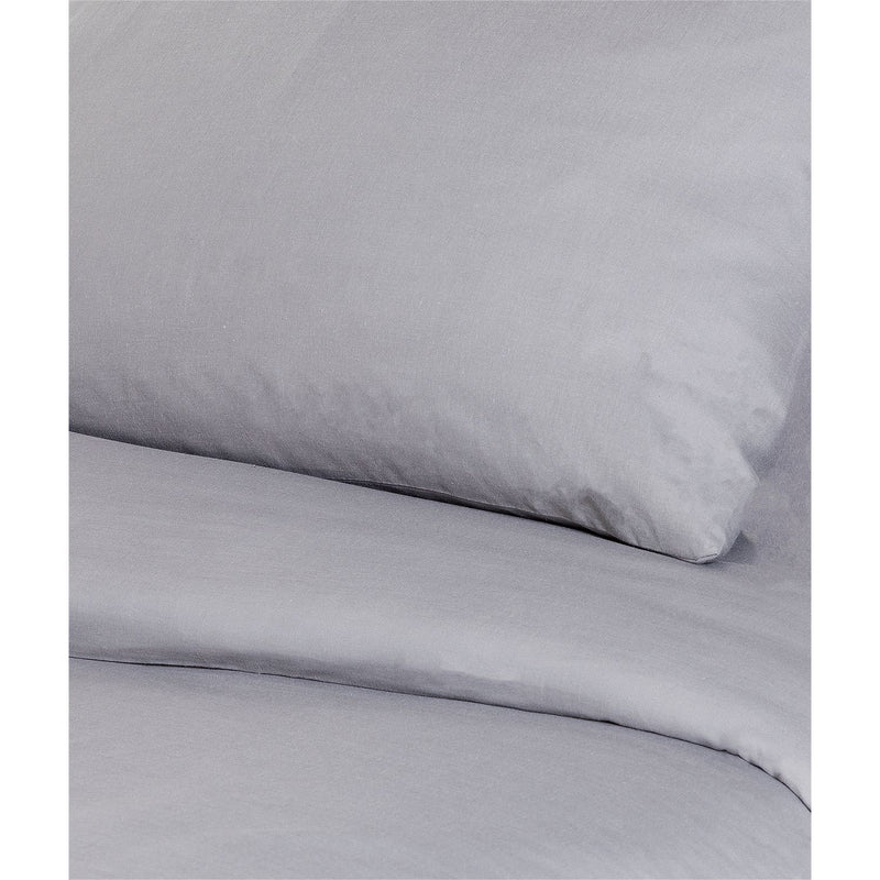 Habitat Easycare Plain Grey Bedding Set - Kingsize