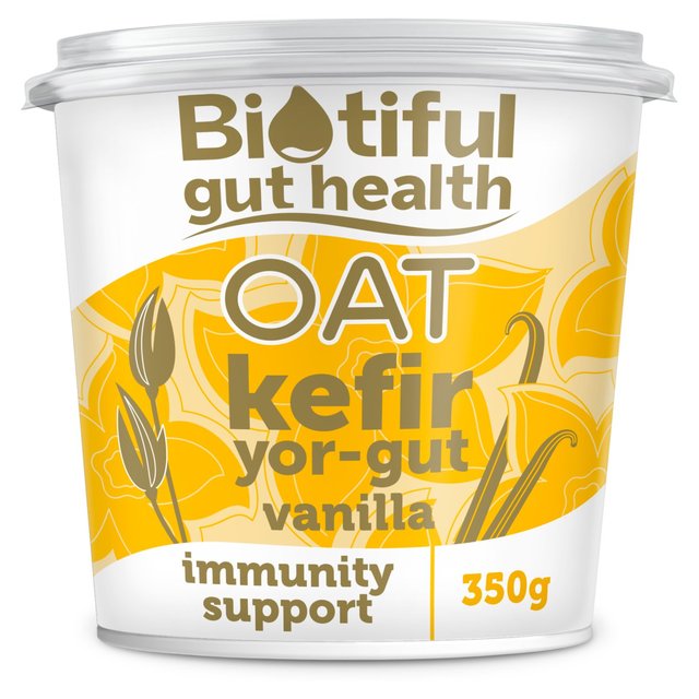 Biotiful Plant-Based Oat Kefir Yor-Gut Vanilla   350g GOODS M&S   