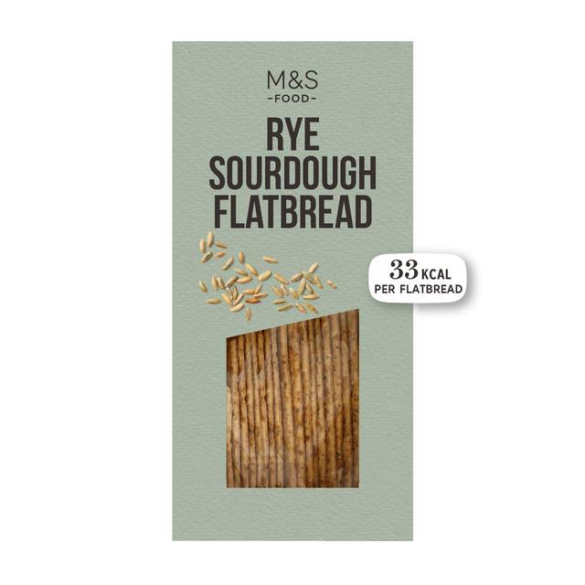 M&S Rye Sourdough Flatbread   130g GOODS M&S   