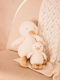 White duck soft plush toy made from recycled polyester, imported from the UK