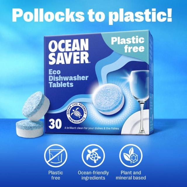 OceanSaver Plastic Free Eco Dishwasher Tablets   30 per pack GOODS M&S   