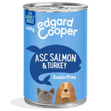 Edgard & Cooper Fresh Dog Wet Food Adult Grain Free Tin Salmon & Turkey   400g GOODS M&S   