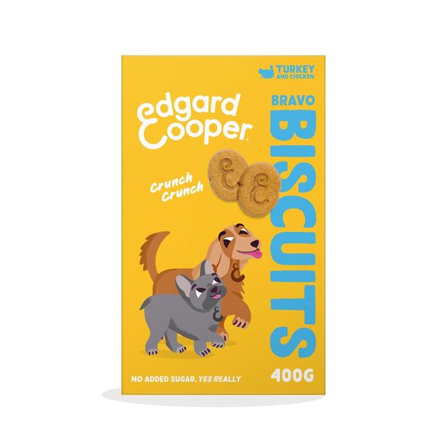 Edgard & Cooper Fresh Dog Treats Biscuits Turkey & Chicken   400g