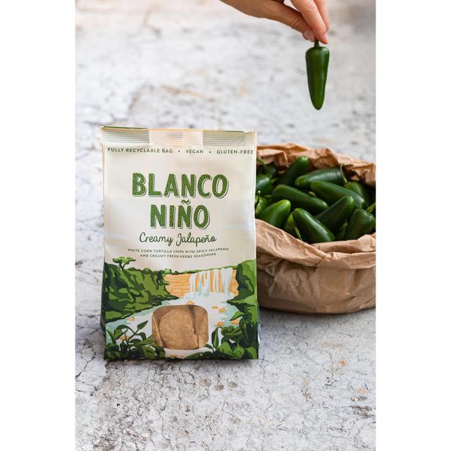 Blanco Nino - Creamy Jalapeno White Corn Tortilla Chips   170g GOODS M&S   