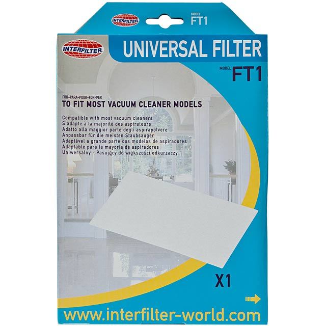 Interfilter Universal Microfibre Replacement Filter For Vacuum Cleaners GOODS M&S   