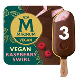 Magnum Vegan Raspberry Swirl Ice Cream Sticks 3x90ml GOODS Sainsburys   