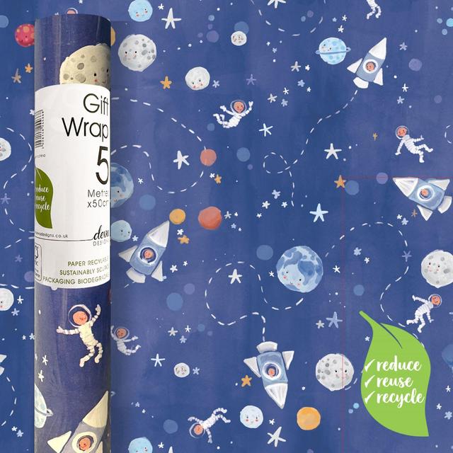 In Space Gift Wrap Roll   5m GOODS M&S   