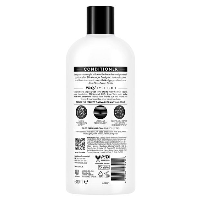 TRESemme Lamellar Shine Conditioner   680ml GOODS M&S   