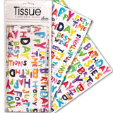 Happy Birthday Tissue Paper   4 per pack GOODS M&S   