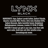 Lynx Black Shower Gel   225ml GOODS M&S   