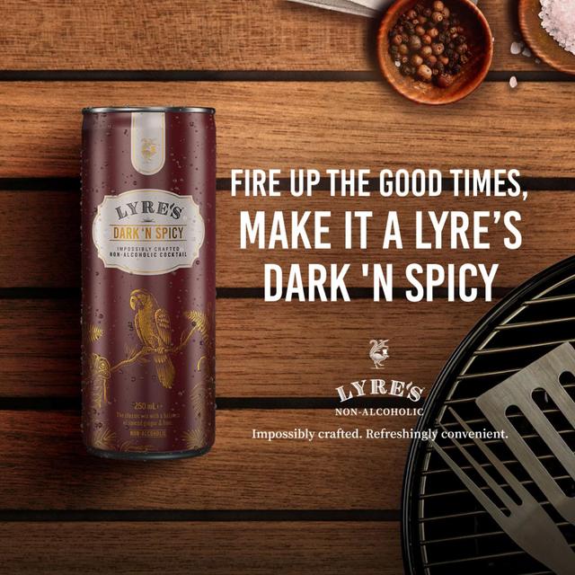 Lyre's Dark 'N Spicy   4 x 250ml GOODS M&S   