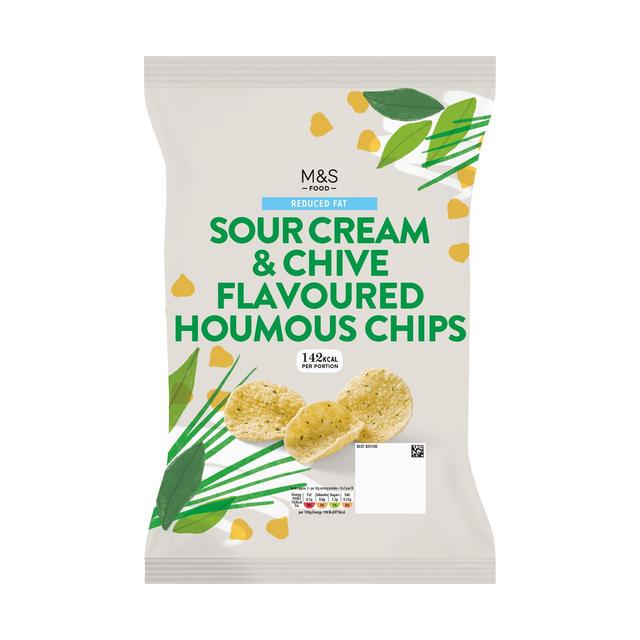 M&S Sour Cream & Chive Houmous Chips   110g