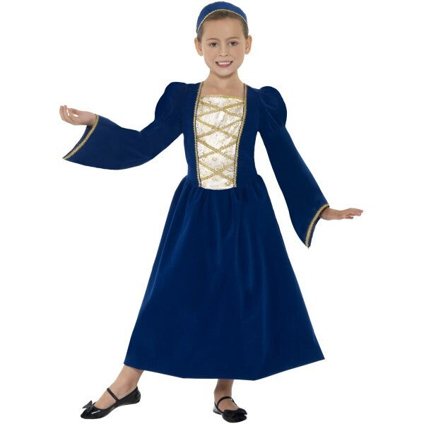 Smiffys Tudor Princess costume dress and headband - British product
